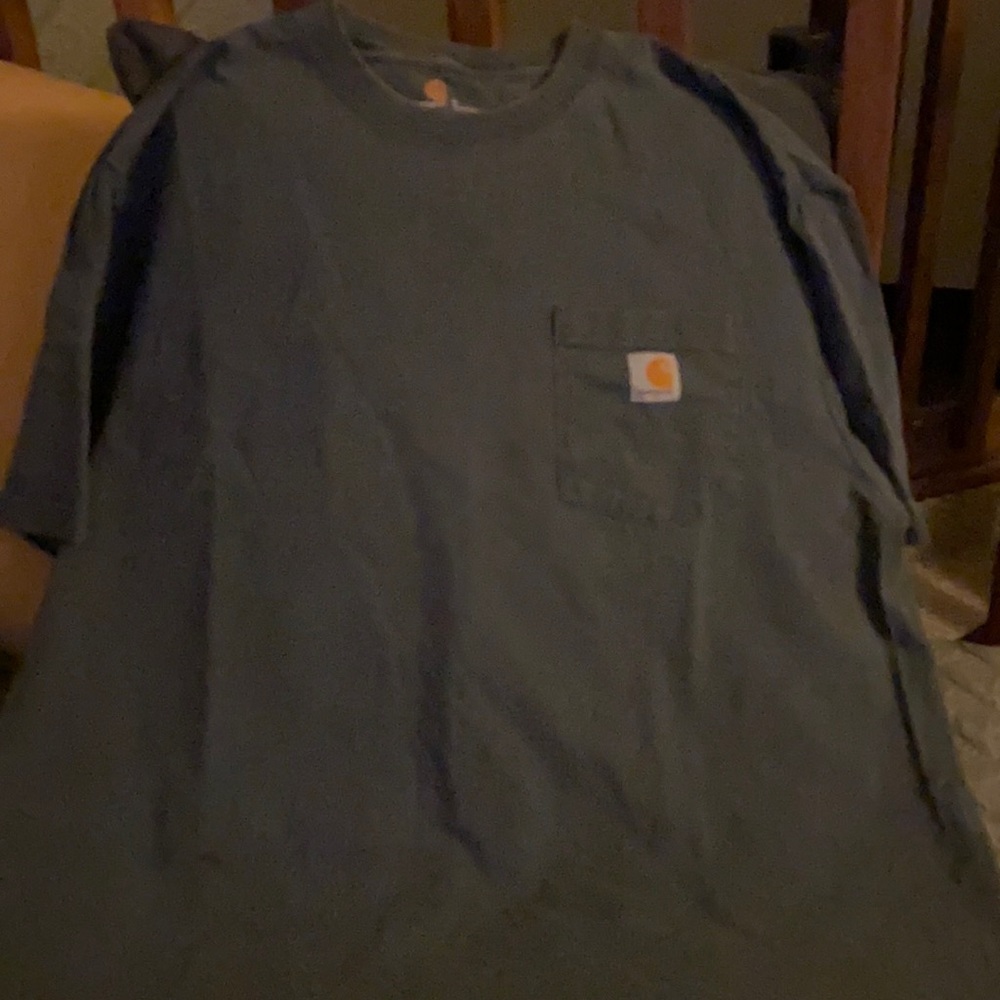 Olive Green short sleeved men’s shirt.